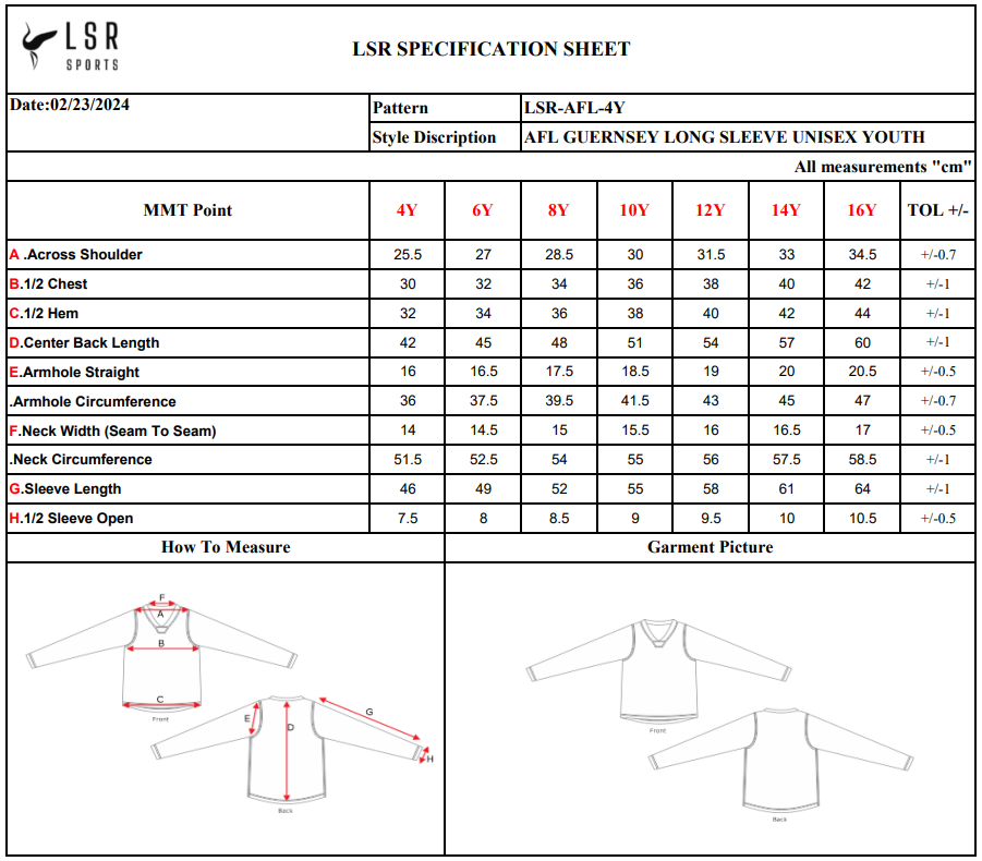 Mount Barker Bulls Football Club-Playing Guernseys(Full Sleeve)