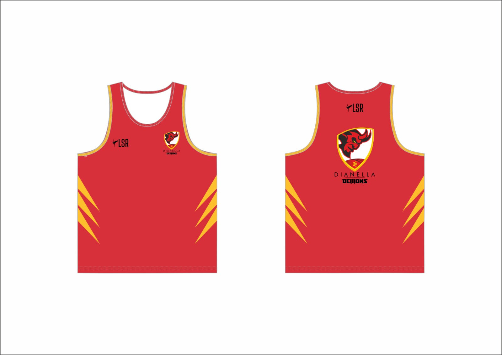 Dianella Cricket Club-Training Singlets