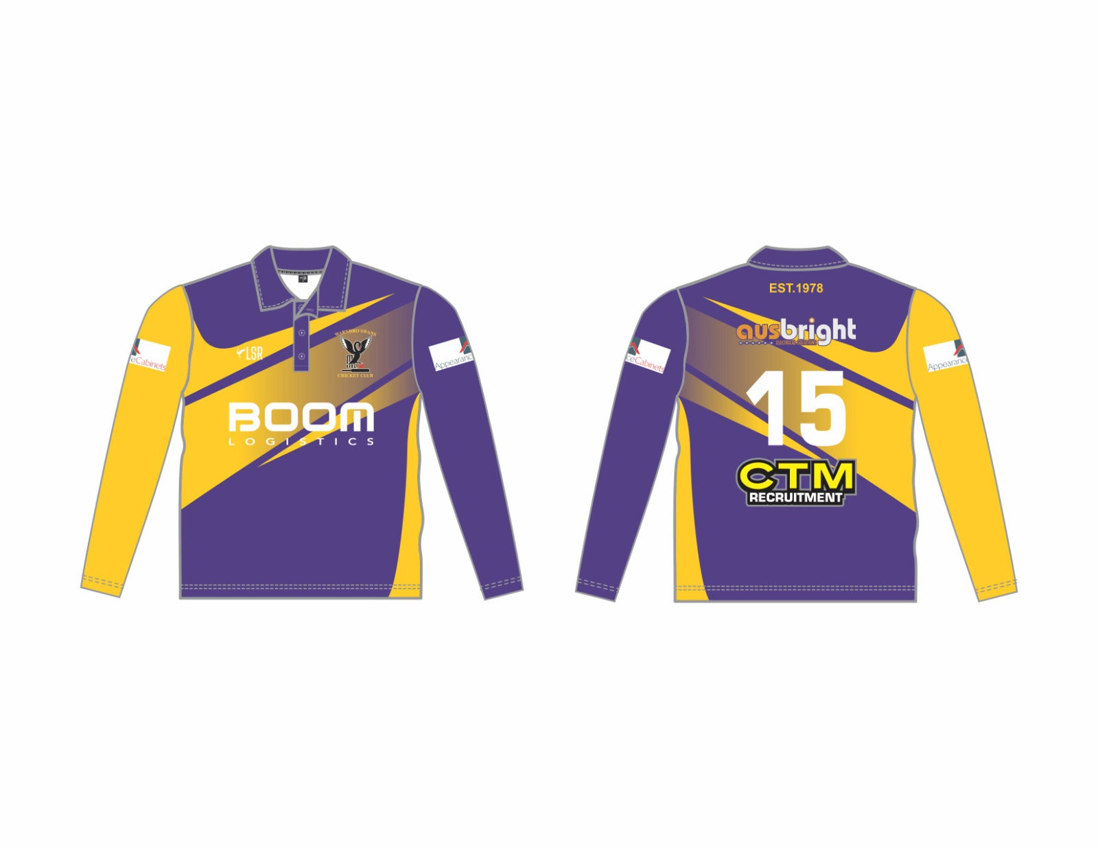 WARNBRO SWANS CRICKET CLUB - JUNIOR PLAYING SHIRT