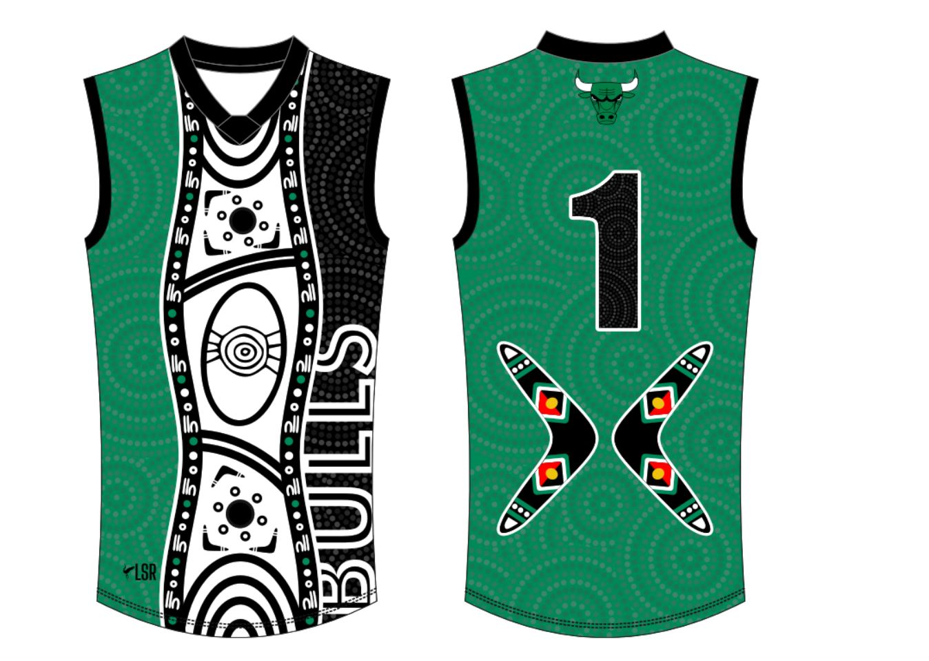 Mount Barker Bulls Football Club- Indigenous Guernseys(Half Sleeve)