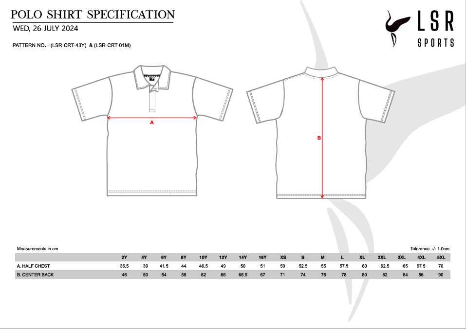 PEEL JUNIOR SOCCER ASSOCIATION- POLO SHIRT SHORT SLEEVE
