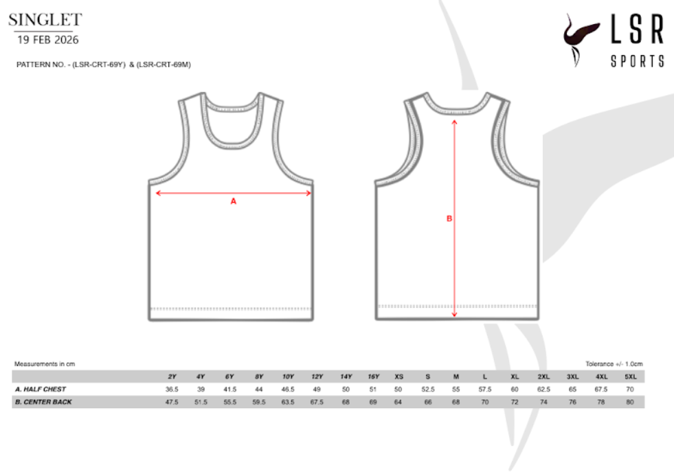 Marist Cricket Club - Training Singlet