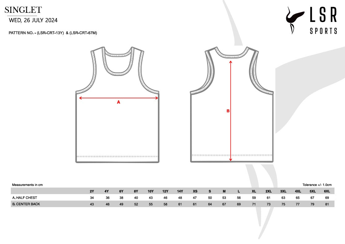 Burekup Cricket Club - Singlets
