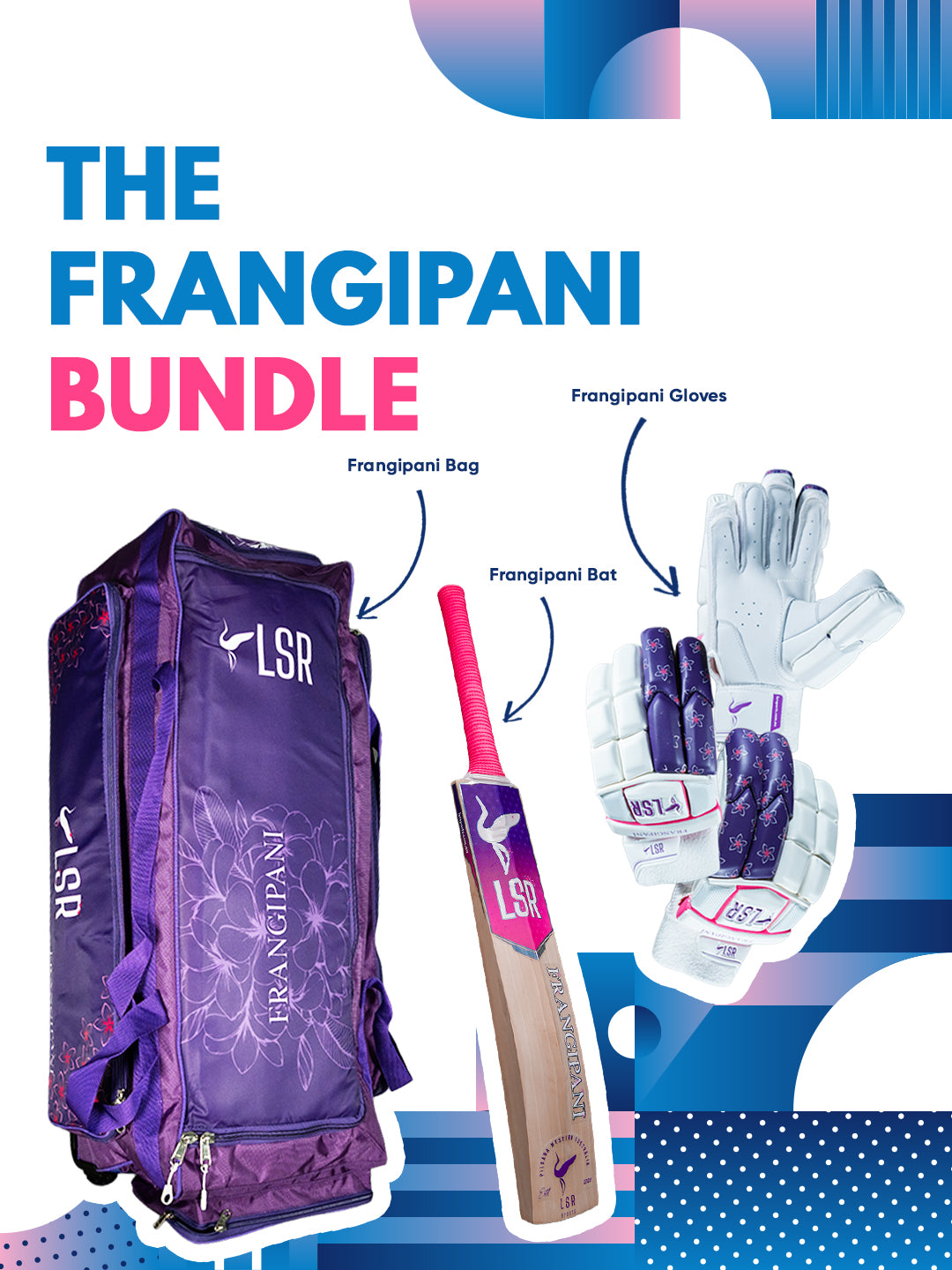 FRANGIPANI EDITION BUNDLE – BAT | GLOVES | BAG