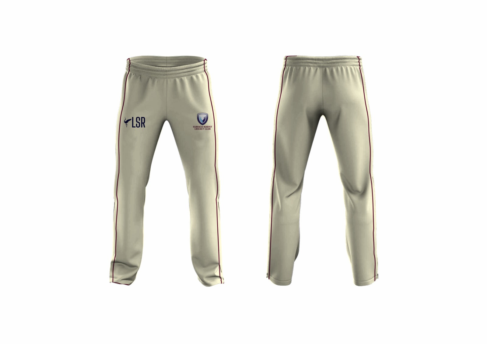 Subiaco Marist Cricket Club Cream Playing Trousers-"Seniors Only"