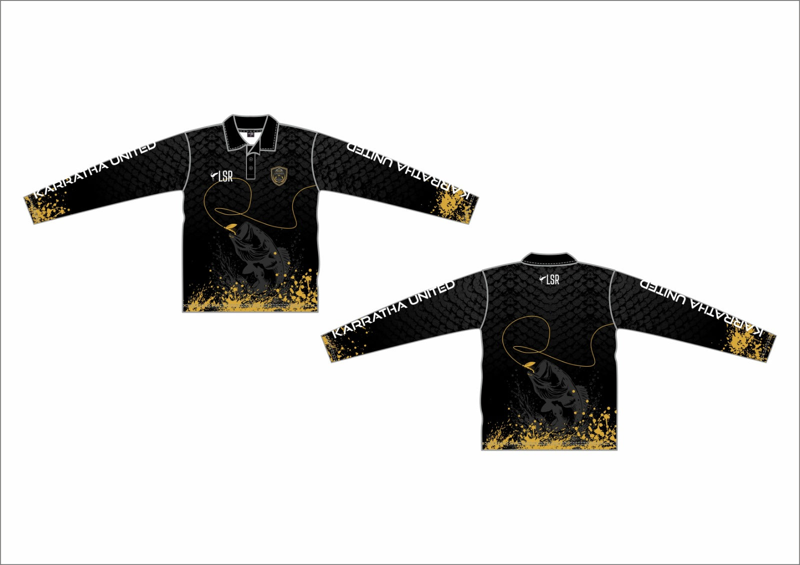 Karratha United Soccer Club - Fishing Shirt Long Sleeve