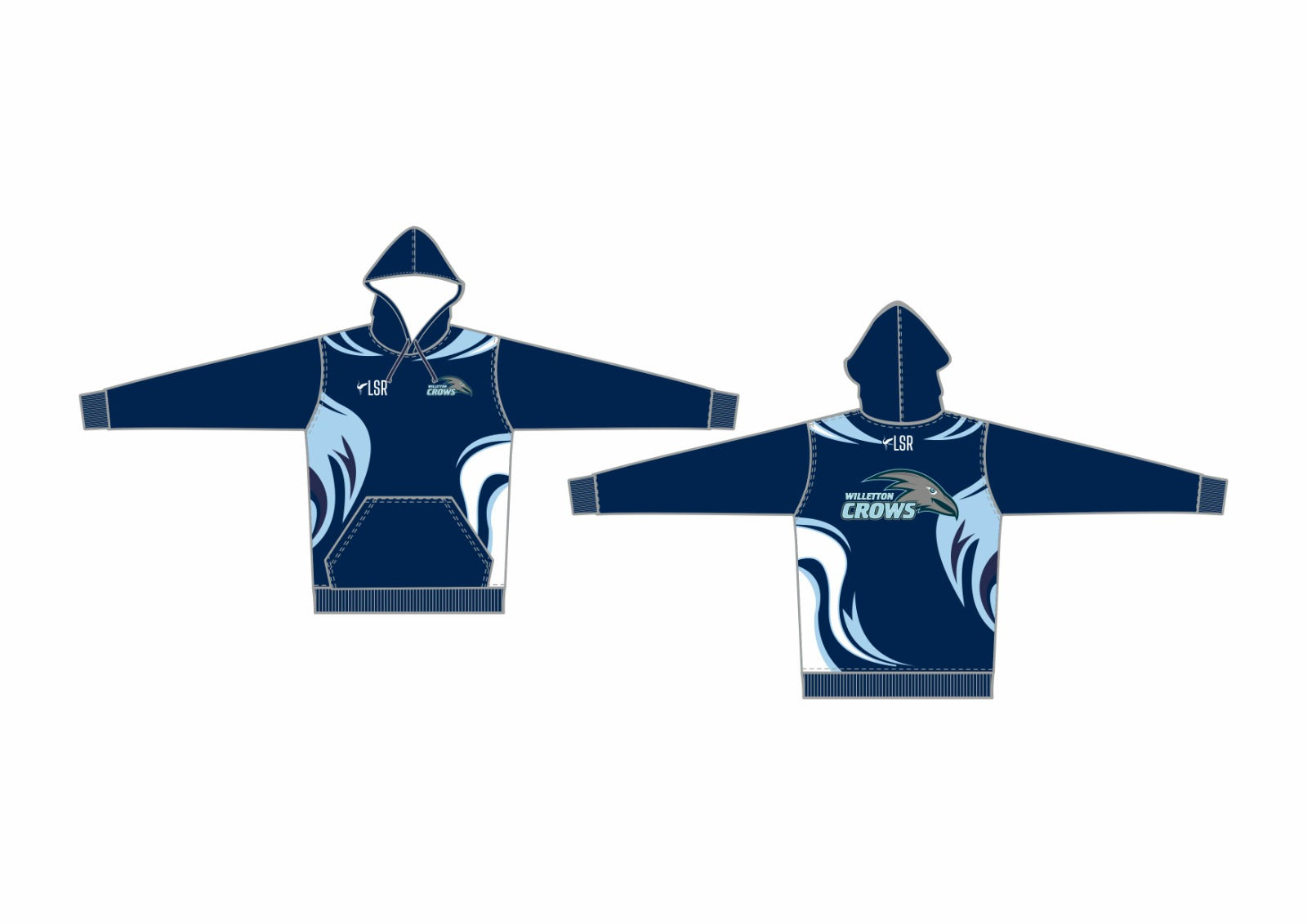 WILLETTON CROWS CRICKET CLUB - HOODIE