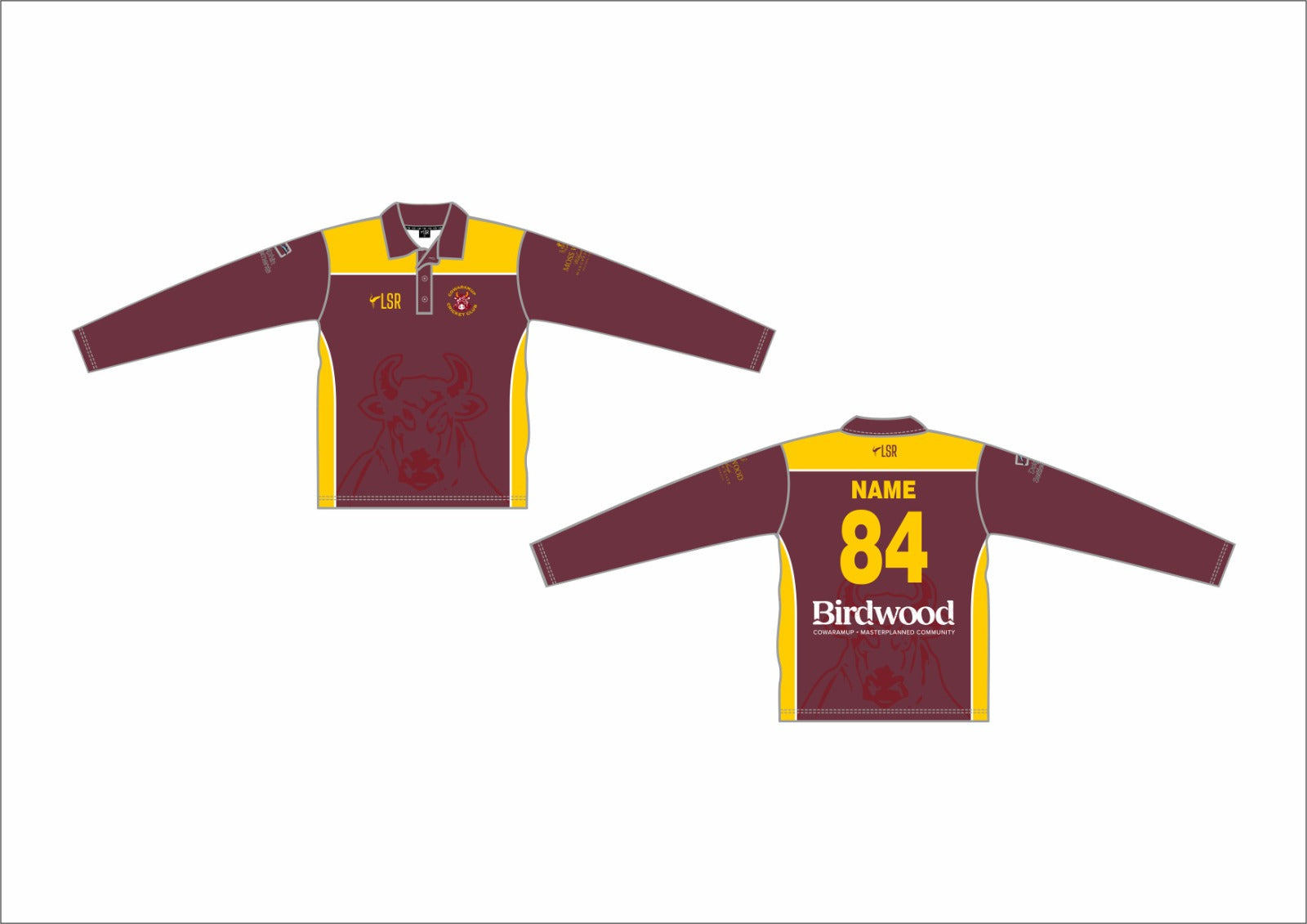 Cowaramup Cricket Club Senior Playing Shirts- Long Sleeve