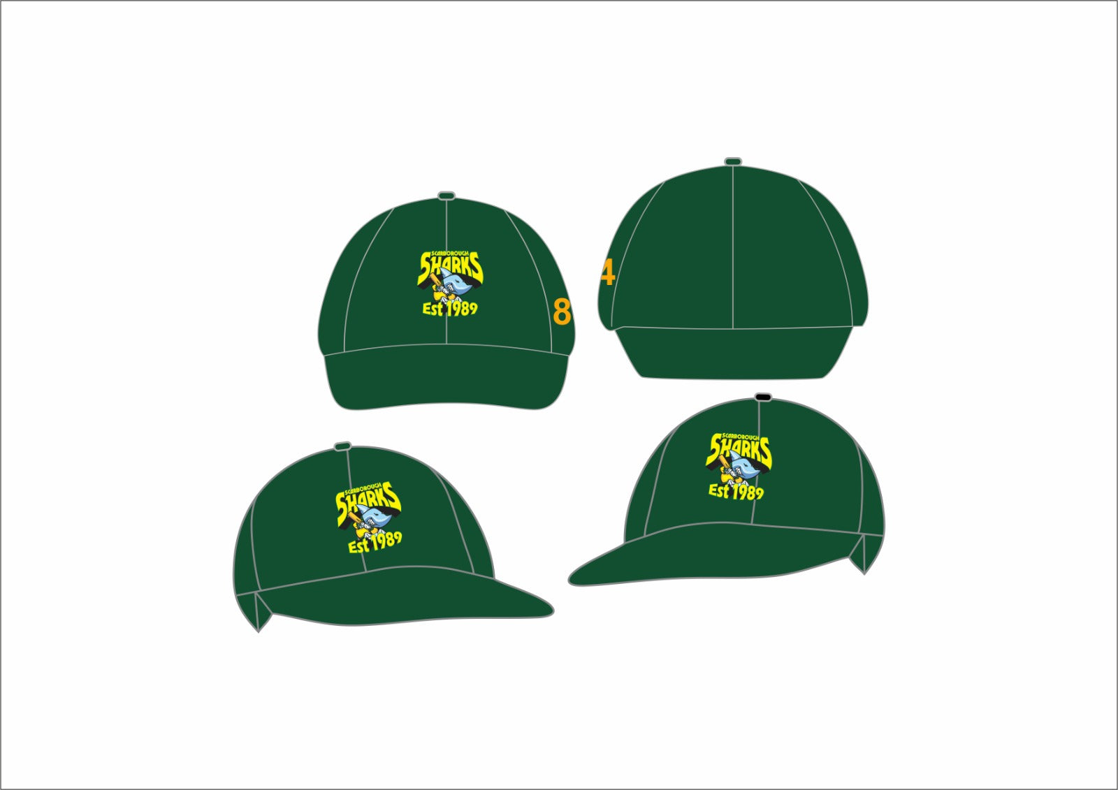 Scarborough Sharks Cricket Club - Baggy Caps