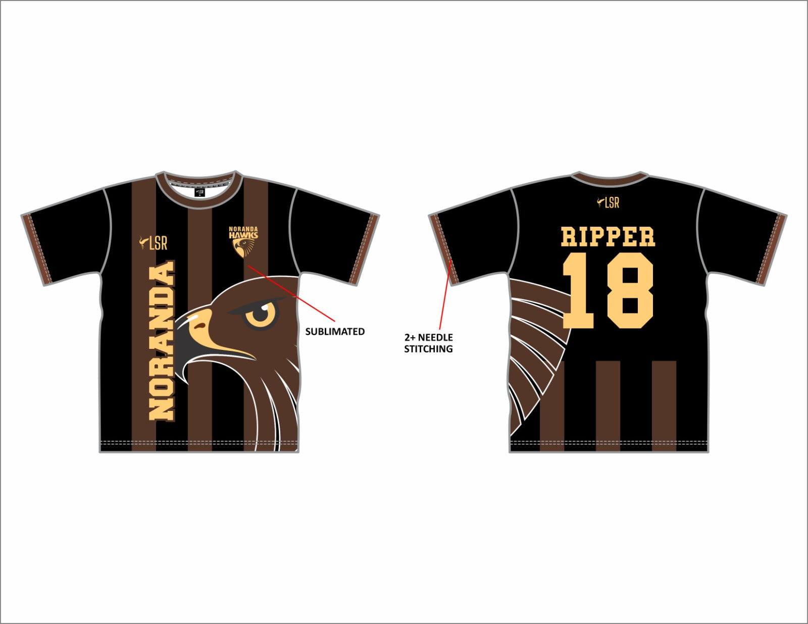 Noranda Hawks Football Club - Training Shirts