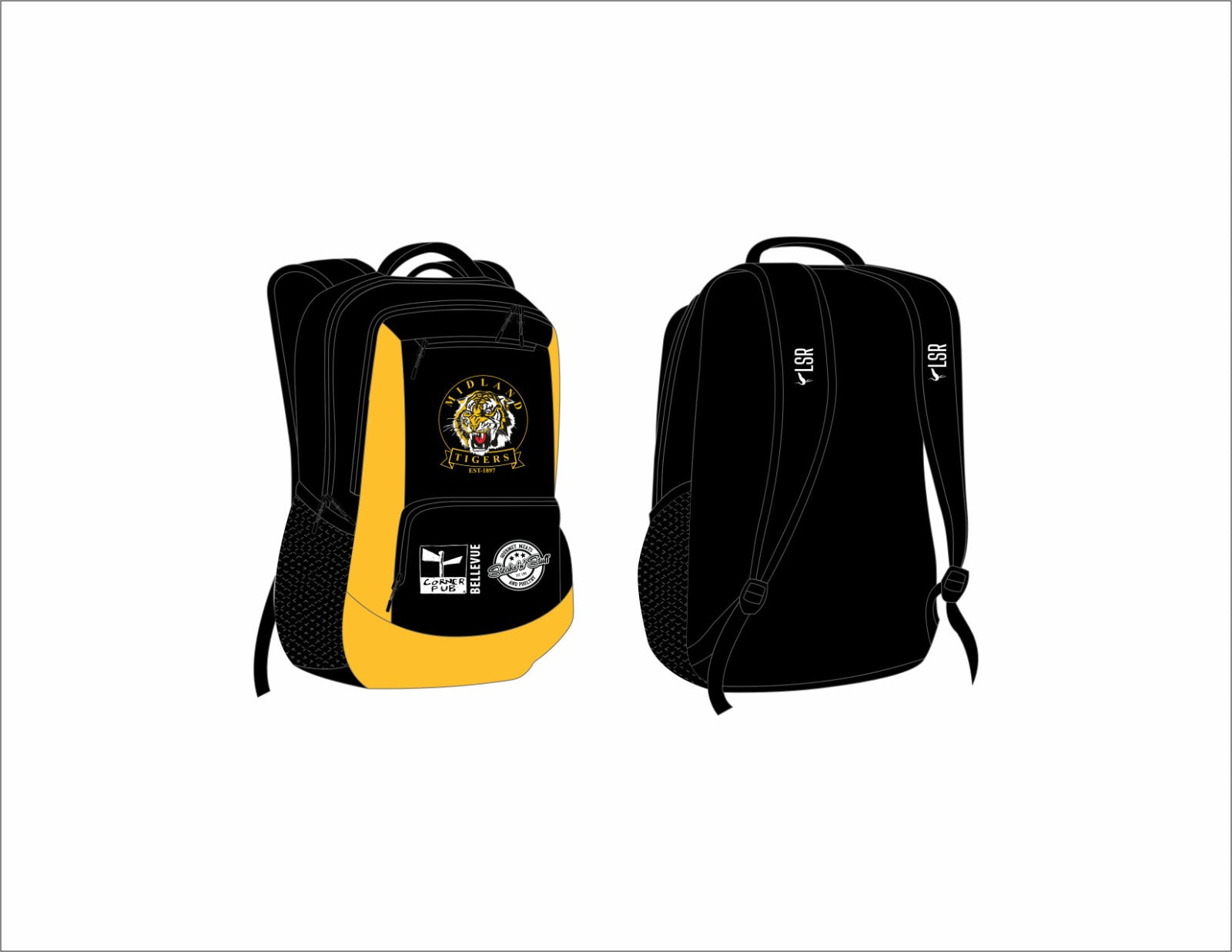 Midland Tigers Football Club - Backpacks