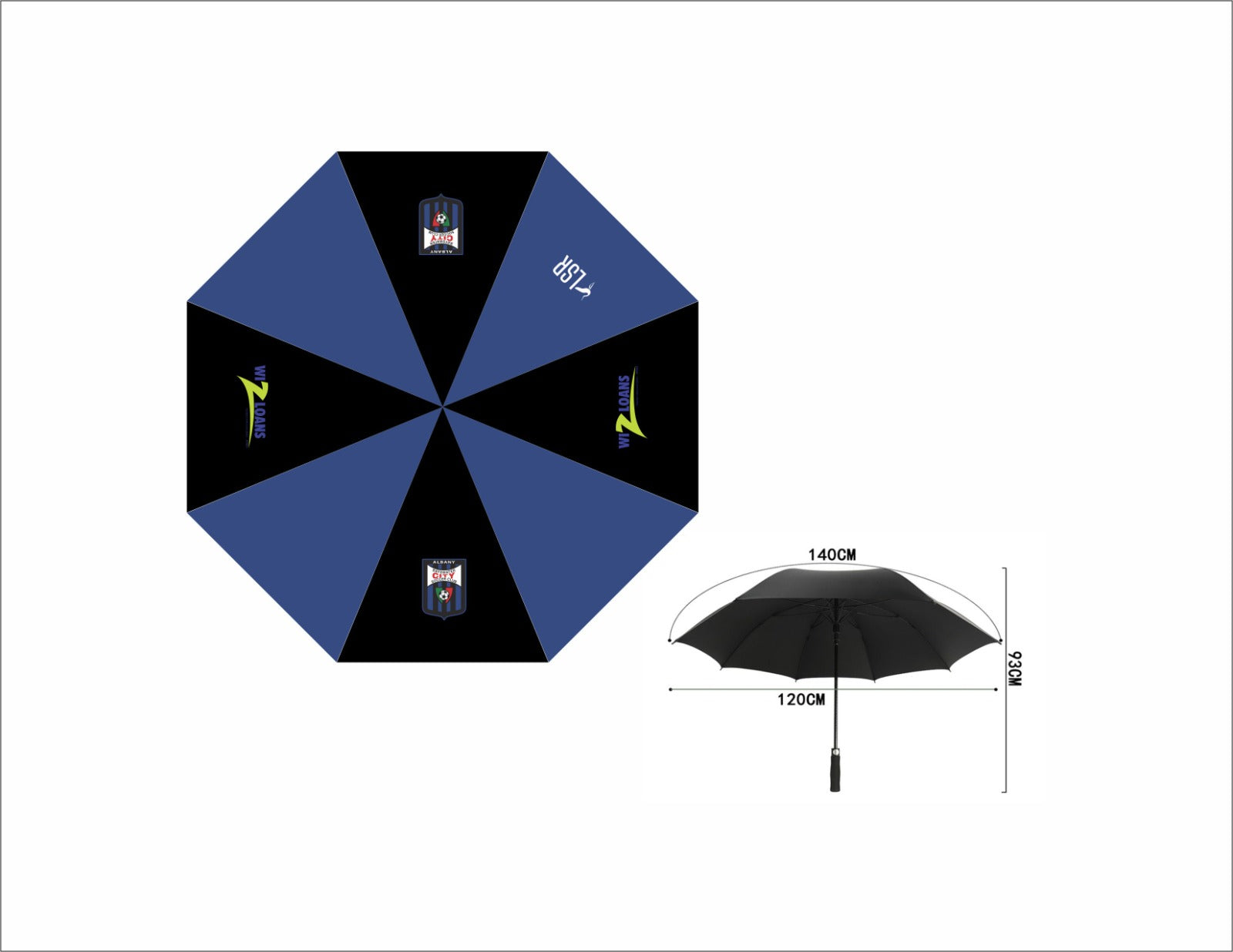 Albany Bayswater City Soccer Club - Umbrella