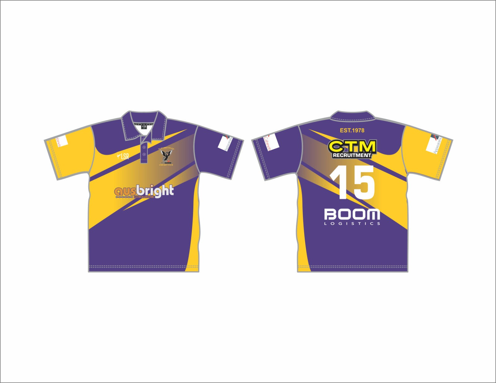 WARNBRO SWANS CRICKET CLUB - SENIOR PLAYING SHIRT SHORT SLEEVE