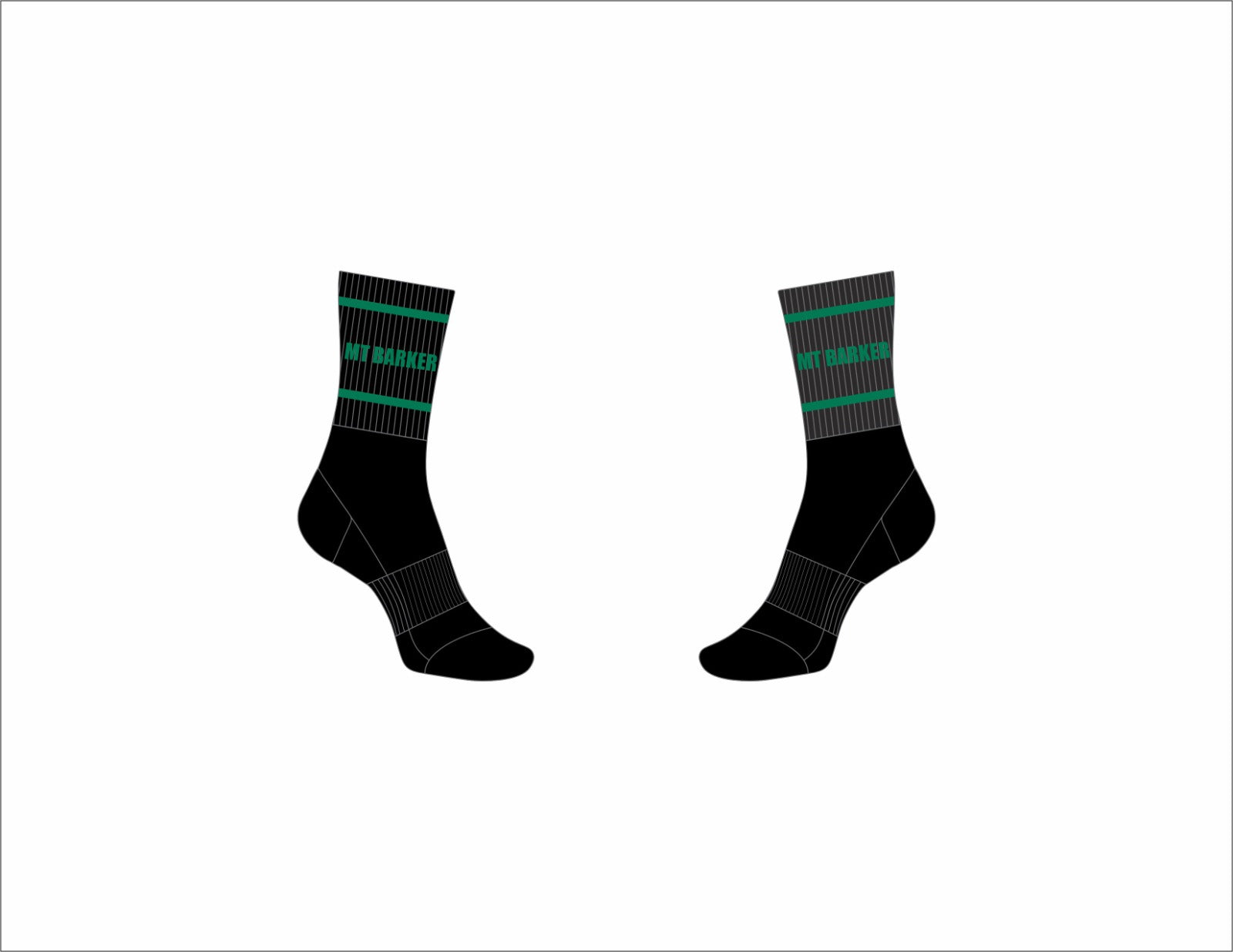 Mount Barker Amateur Basketball Association -  Black Crew Socks