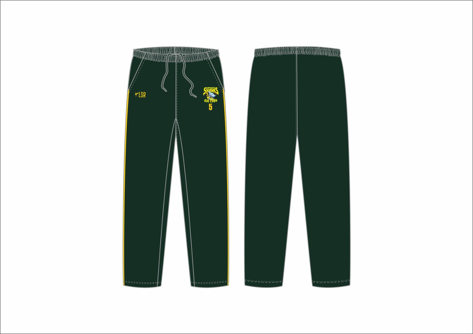 Scarborough Sharks Cricket Club - Green Playing Trousers