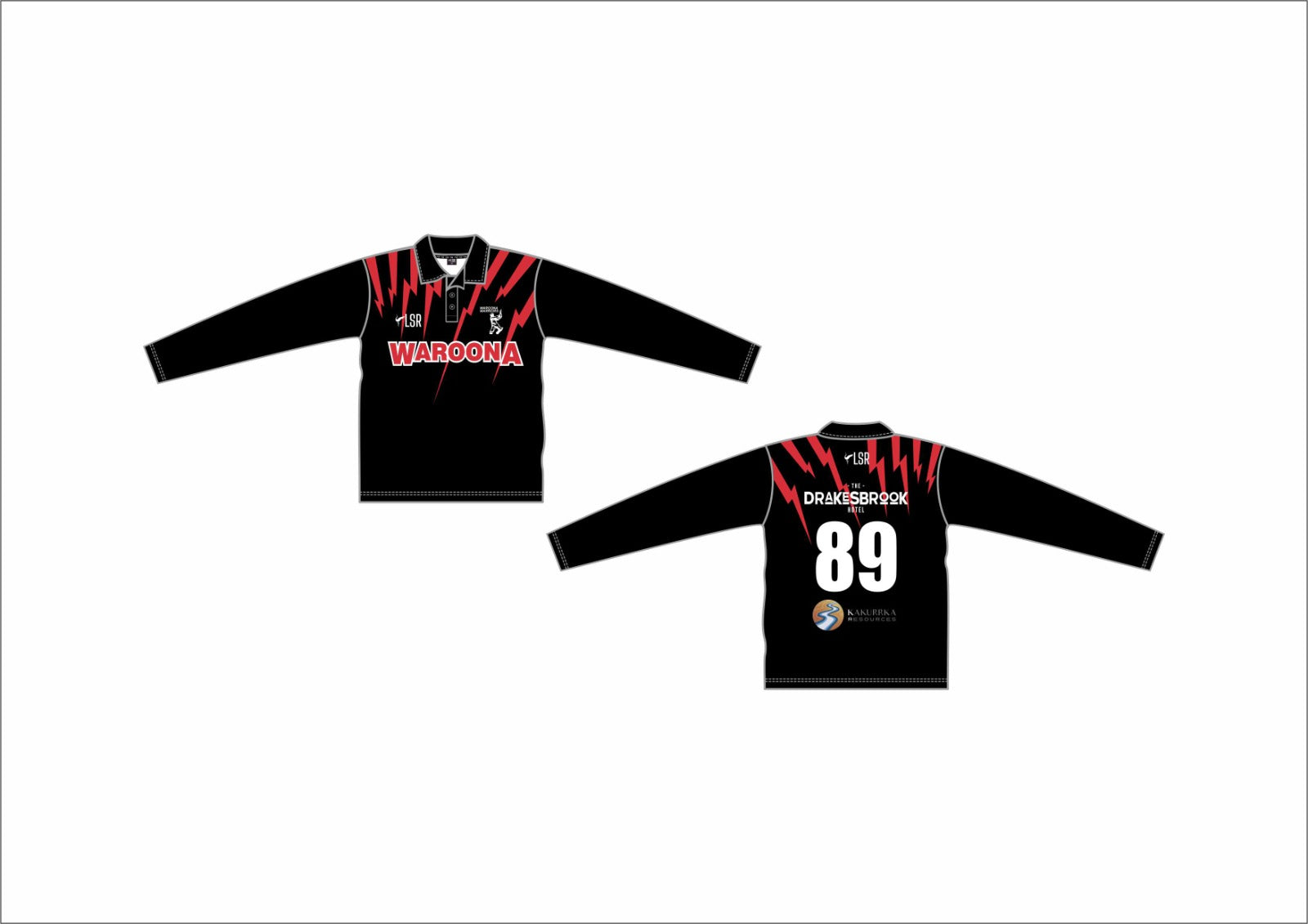 Waroona Warriors Cricket Club - Playing Shirt Long Sleeve