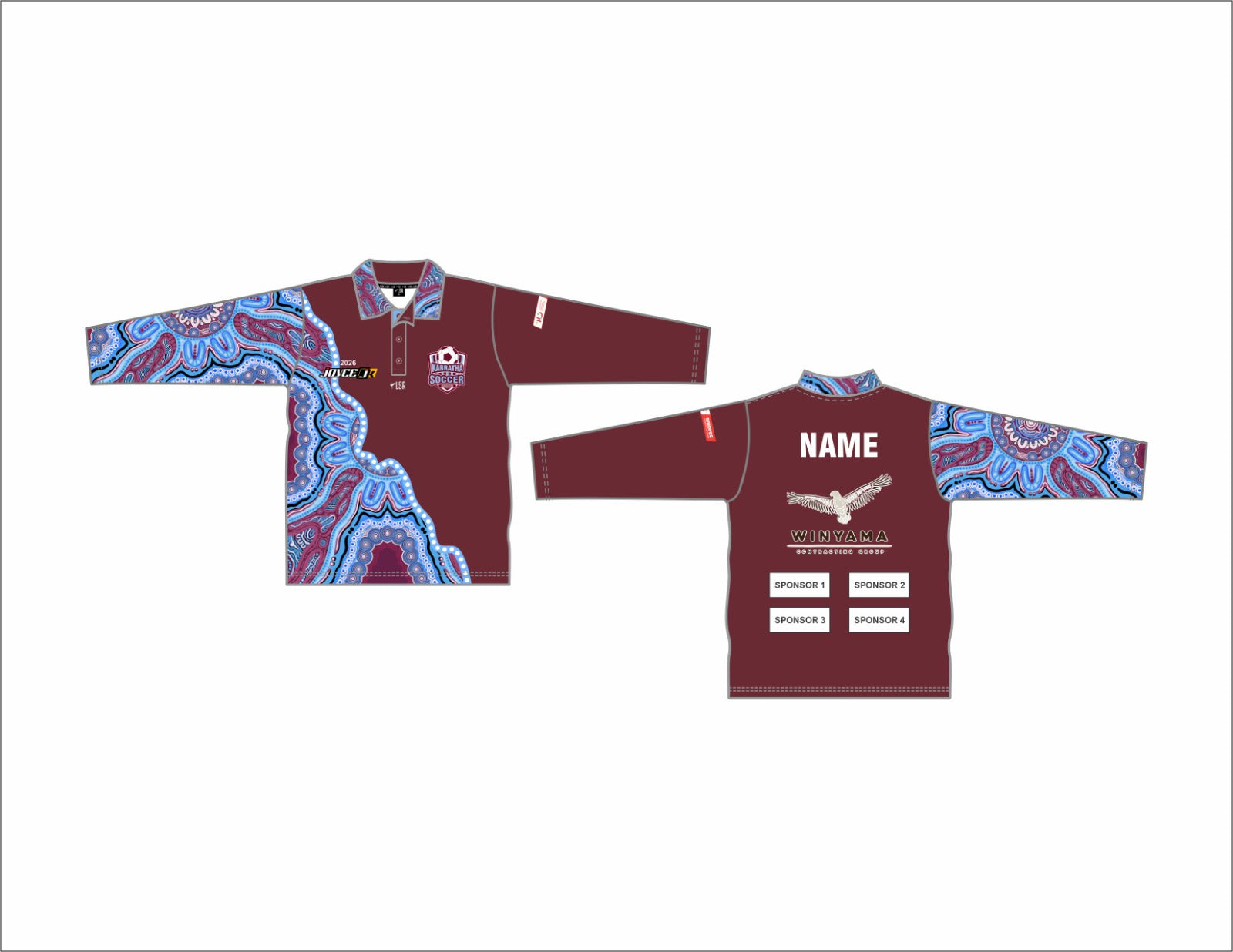 Karratha Soccer Association - Supporter Shirts -Polo Long Sleeve - Country Week 2026