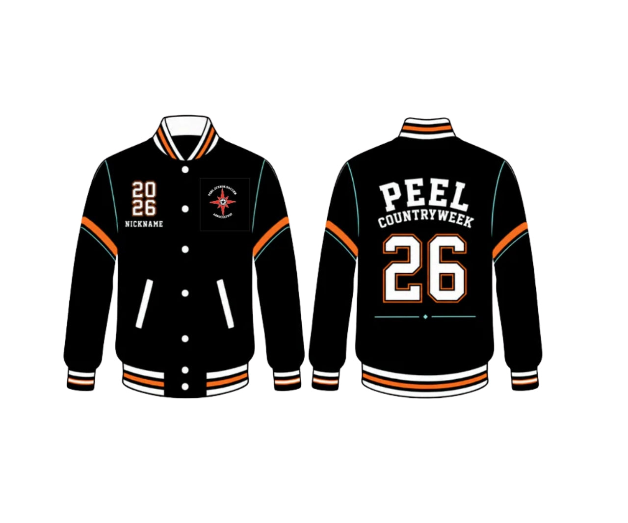 PEEL JUNIOR SOCCER ASSOCIATION - VERSITY JACKET