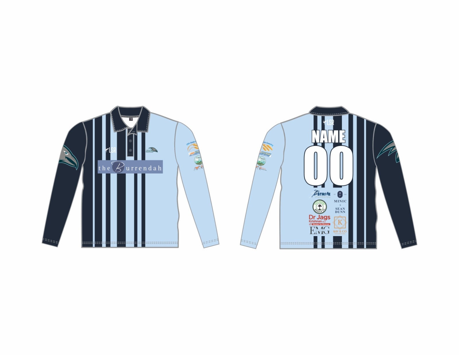 WILLETTON CROWS CRICKET CLUB - CLUB POLO SHIRT LONG SLEEVE