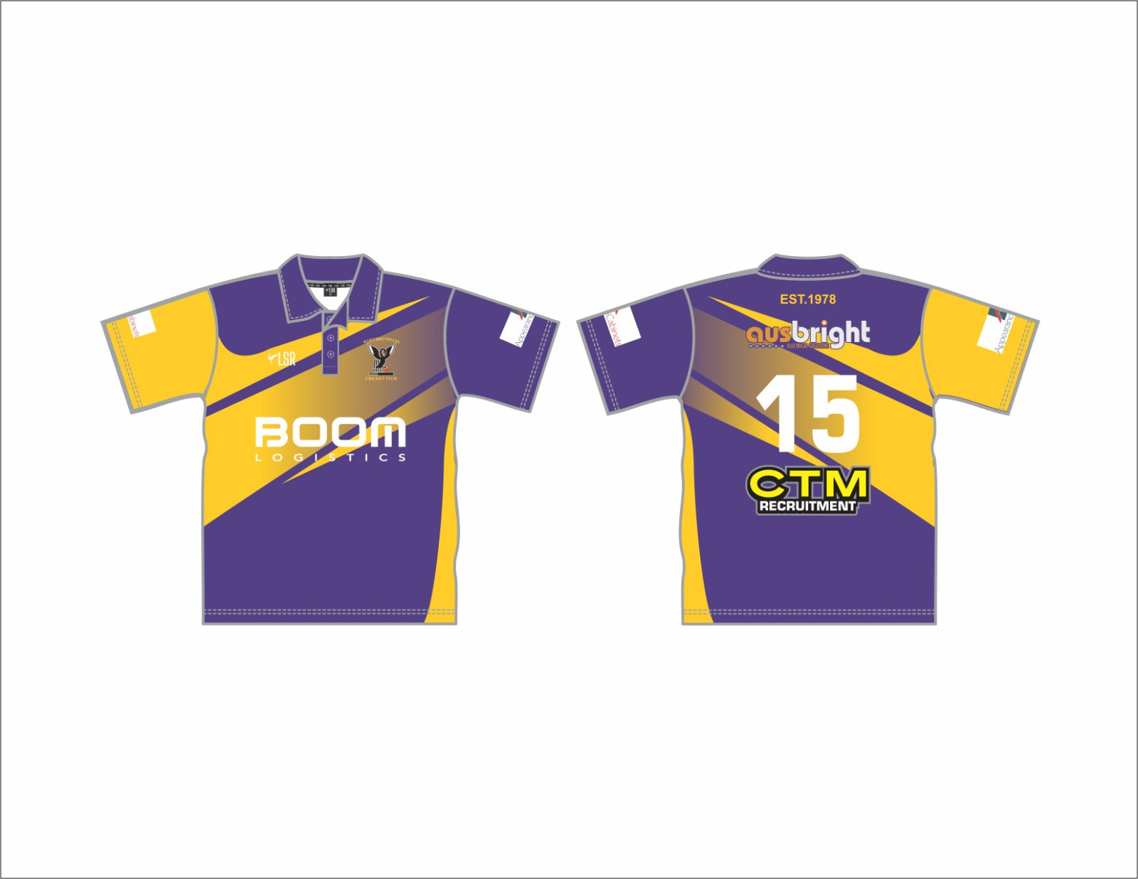 WARNBRO SWANS CRICKET CLUB - JUNIOR PLAYING SHIRT SHORT SLEEVE