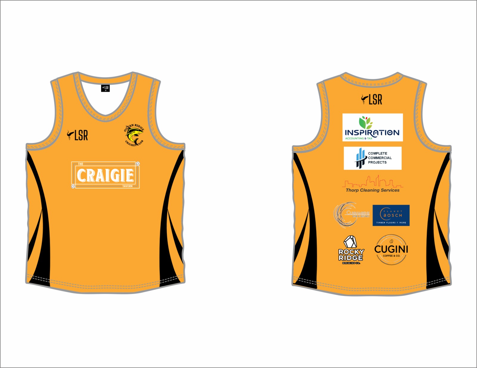 OCEAN RIDGE CRICKET CLUB - TRAINING SINGLET
