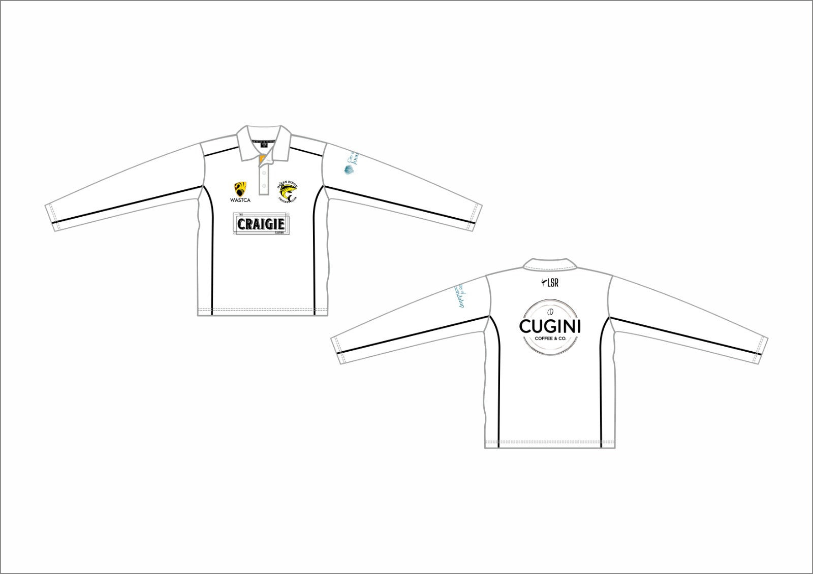 OCEAN RIDGE CRICKET CLUB - PLAYING POLO SHIRT LONG SLEEVE