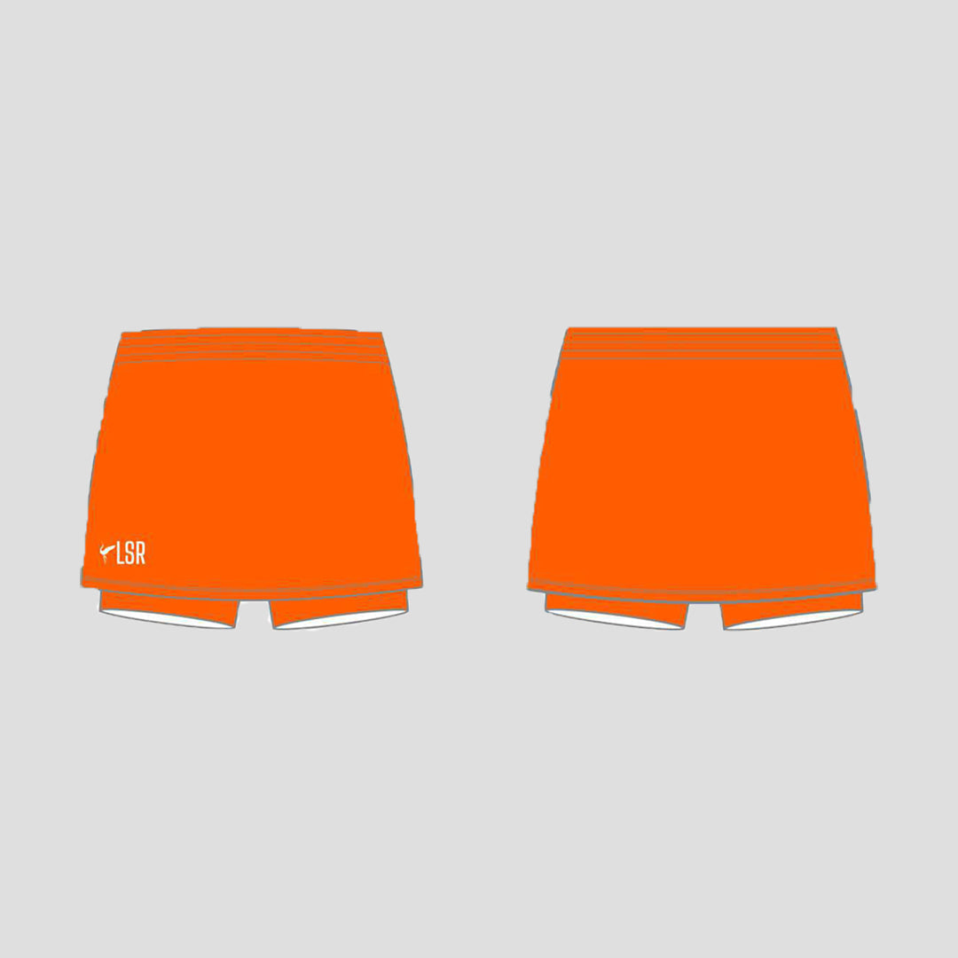 Orange shop netball skirt