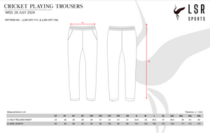 Dianella Cricket Club- Playing Trouser-White Design